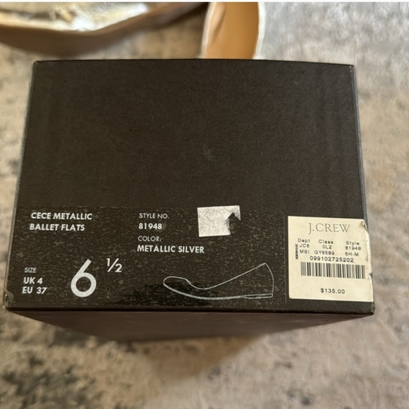 J. Crew Metallic Ballet Flats - Picture 5 of 5